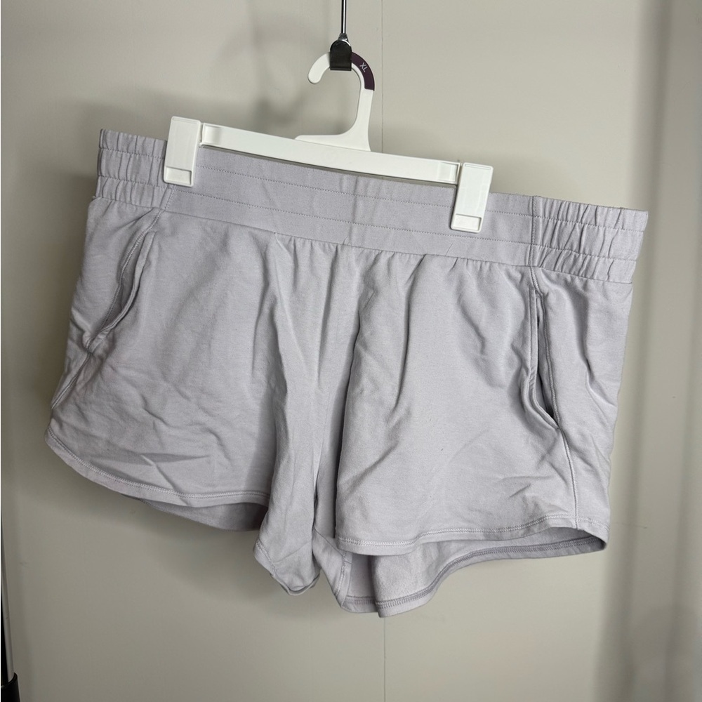 ALL IN MOTION Light Lavender Cotton shorts with elastic
